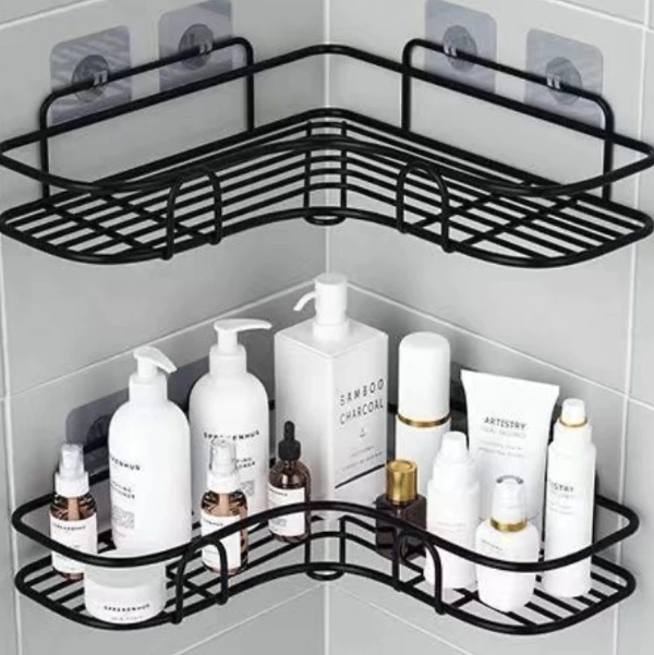 Prateleiras de Canto para Banheiro sem Furos + COMPRE 1 LEVE 2