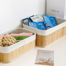 Kit com 3 Cestos de Bambu Organizador - Zinova