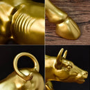 Touro de Wall Street Dourado - Zinova