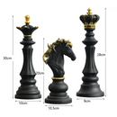 Escultura Trio de Peças de Xadrez - Zinova