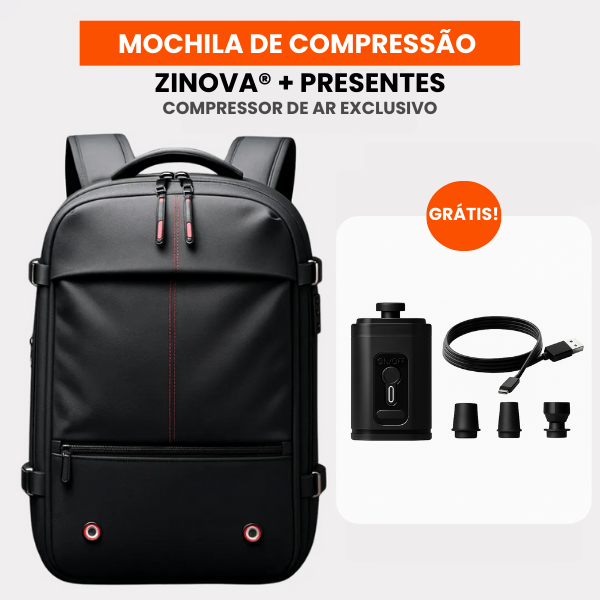 Mochila Impermeável de Compressão a Vácuo + BRINDE EXCLUSIVO