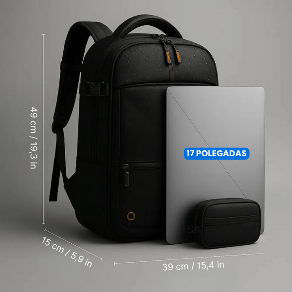 Mochila Impermeável de Compressão a Vácuo + BRINDE EXCLUSIVO