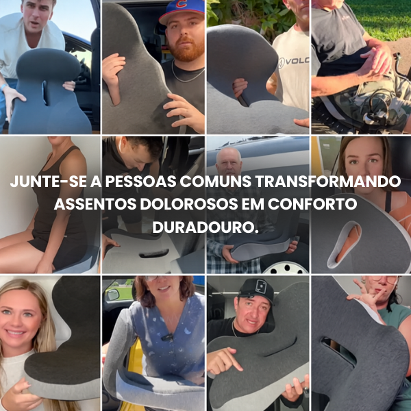 Almofada Ortopédica para Assento Confortável e Macia - PAGUE 1 LEVE 2 + FRETE GRÁTIS ATÉ 23:59