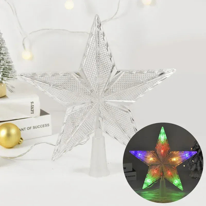 Estrela para Árvore de Natal LED com Efeito Cristal - Zinova