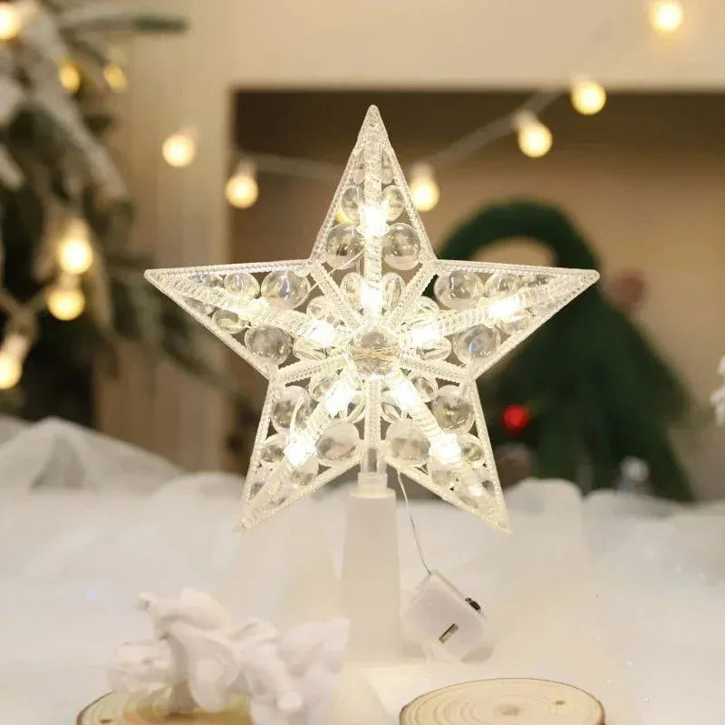 Estrela para Árvore de Natal LED com Efeito Cristal - Zinova