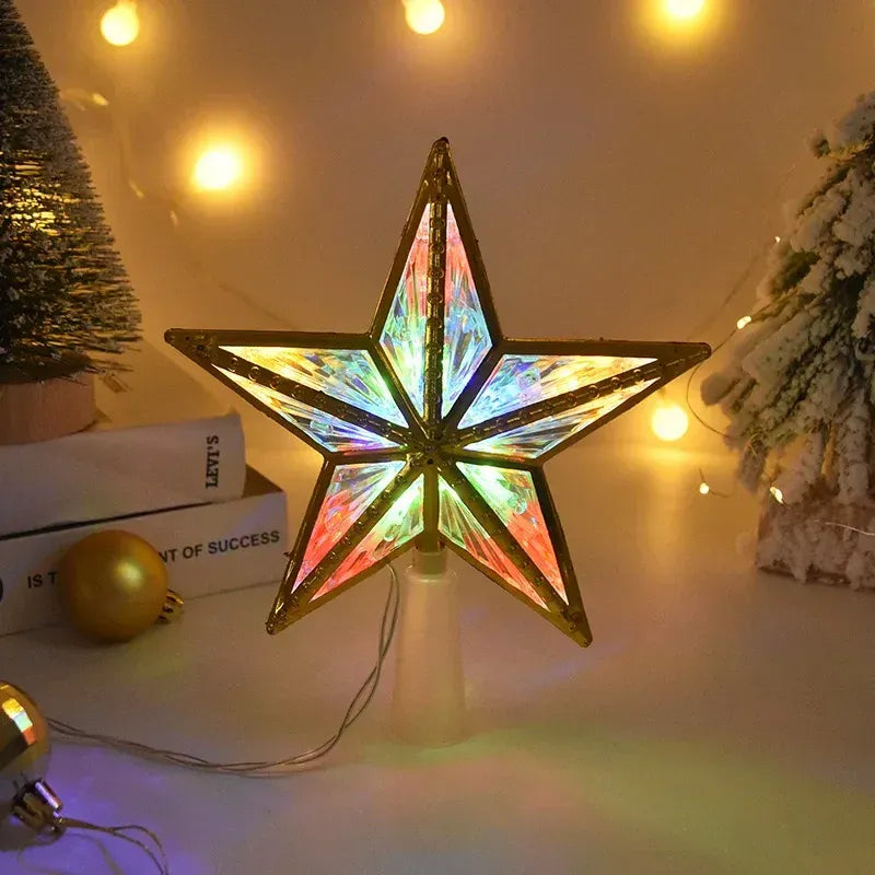 Estrela para Árvore de Natal LED com Efeito Cristal - Zinova