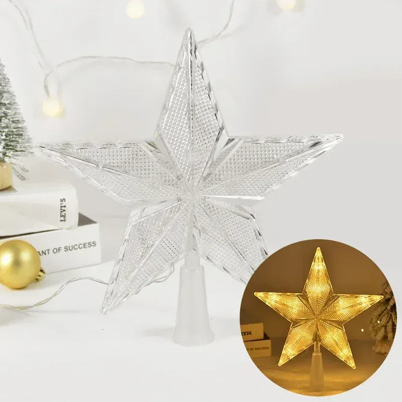 Estrela para Árvore de Natal LED com Efeito Cristal - Zinova