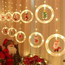 Cortina de Luzes LED para Decoração de Natal - Zinova
