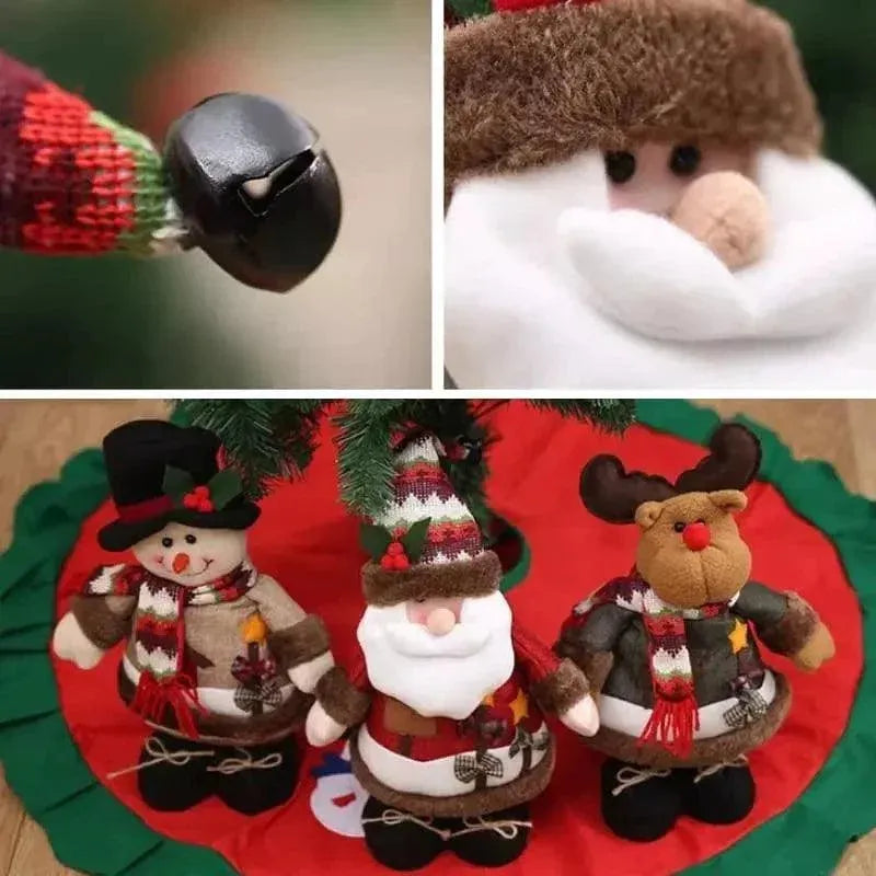 Bonecos de Natal de Pelúcia para Decoração Festiva - Zinova