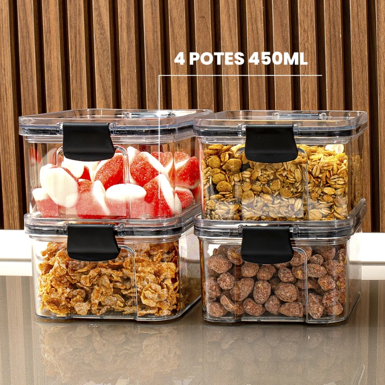 Kit Pote Hermético Zinova + COMPRE 1 LEVE 4 + FRETE GRÁTIS ATÉ 23:59