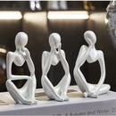 Kit Trio Esculturas o Pensador - Zinova