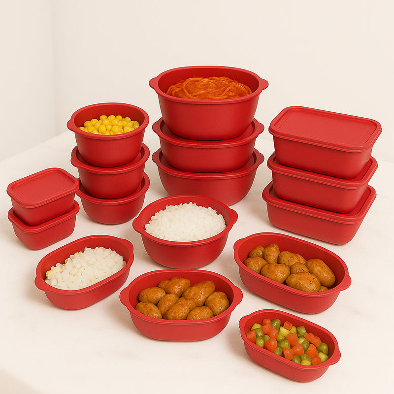 Kit 15 Potes Herméticos de Alimentos - Zinova