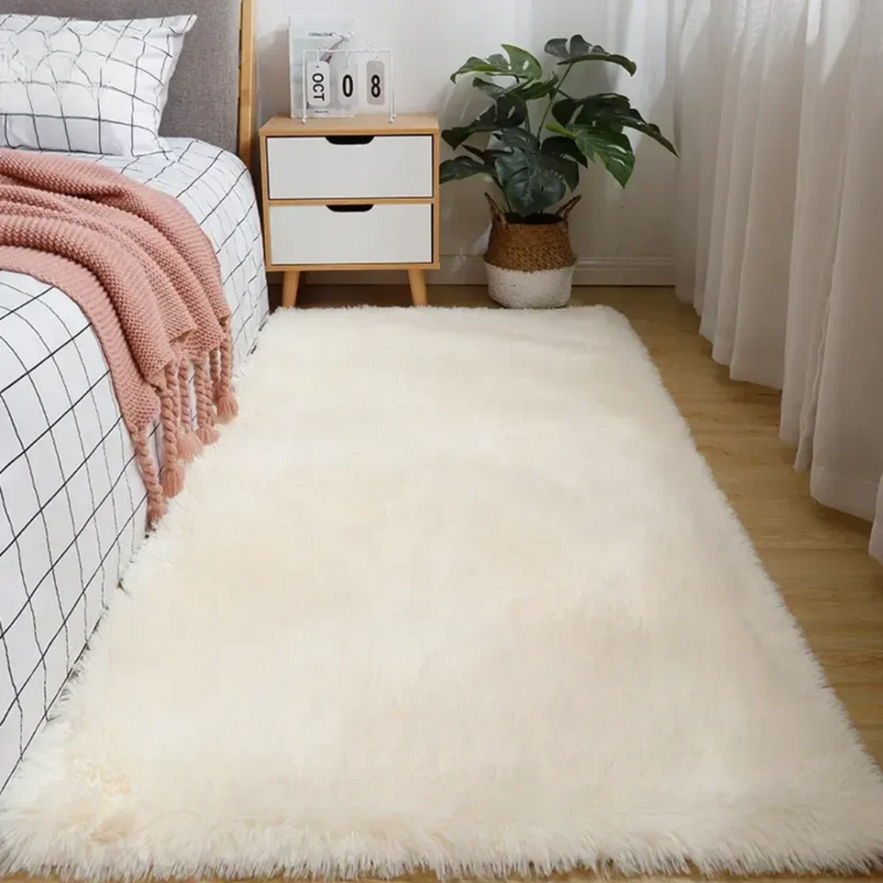 Tapete de Pelúcia Antiderrapante para Quarto - Zinova Plush