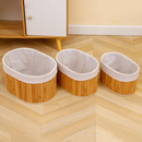 Kit com 3 Cestos de Bambu Organizador - Zinova