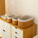 Kit com 3 Cestos de Bambu Organizador - Zinova